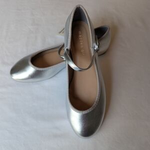 Madden Girl Silver Ballet Flats